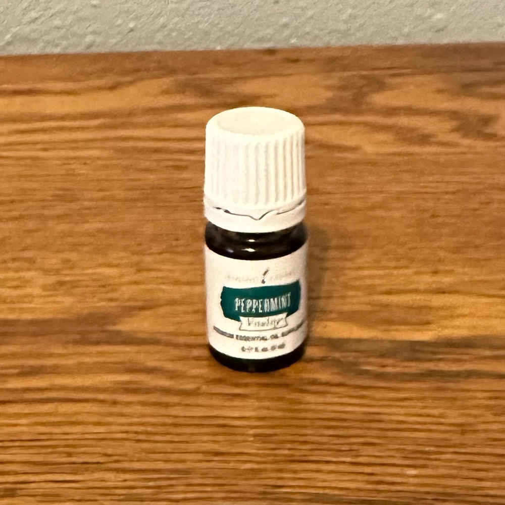 Young Living Peppermint Vitality Essential Oil - Green and White